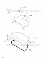 Asiento delantero y cubierta de almacenamiento