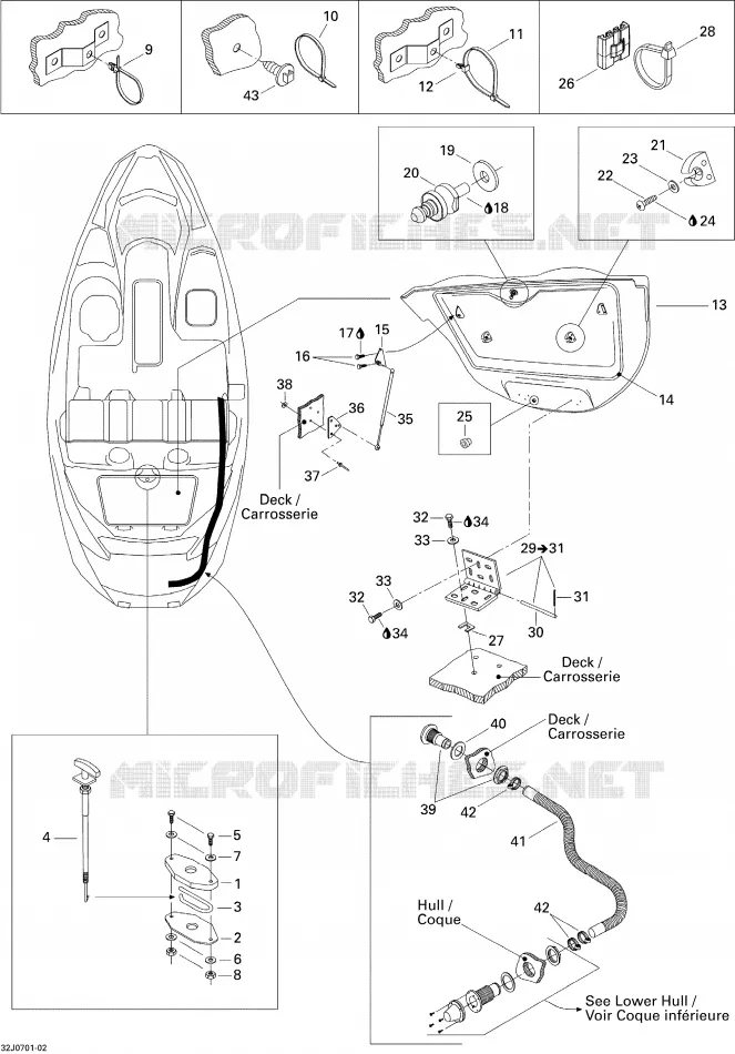 Compartimento del motor y accesorios