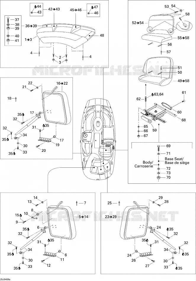 Asiento (asiento del conductor y asiento trasero)