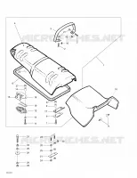 Asiento y cubierta del motor