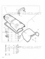Asiento y cubierta del motor
