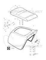 Cubierta y asiento del motor