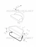 Asiento delantero y cubierta de almacenamiento