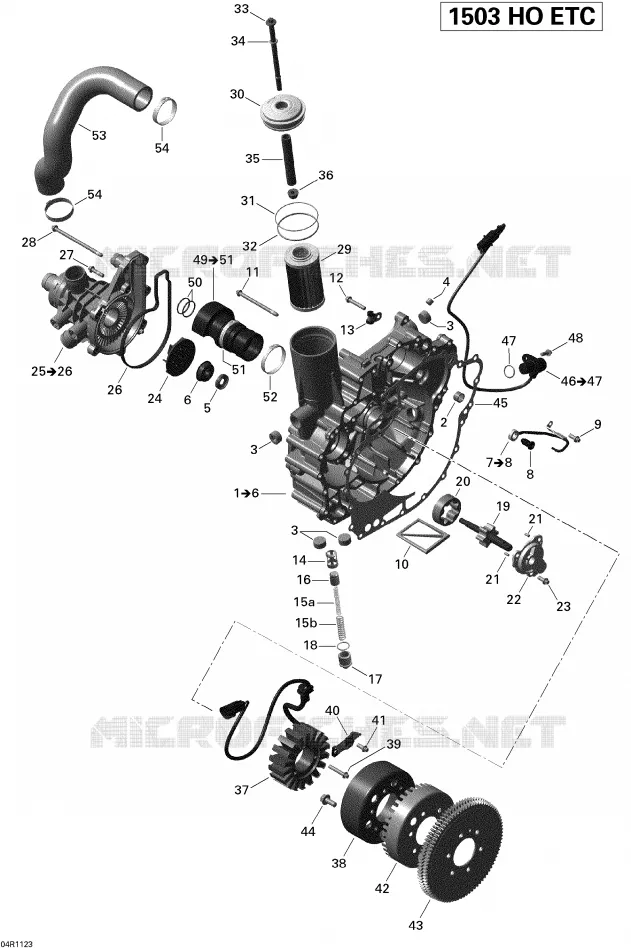 Bomba de agua y Magneto
