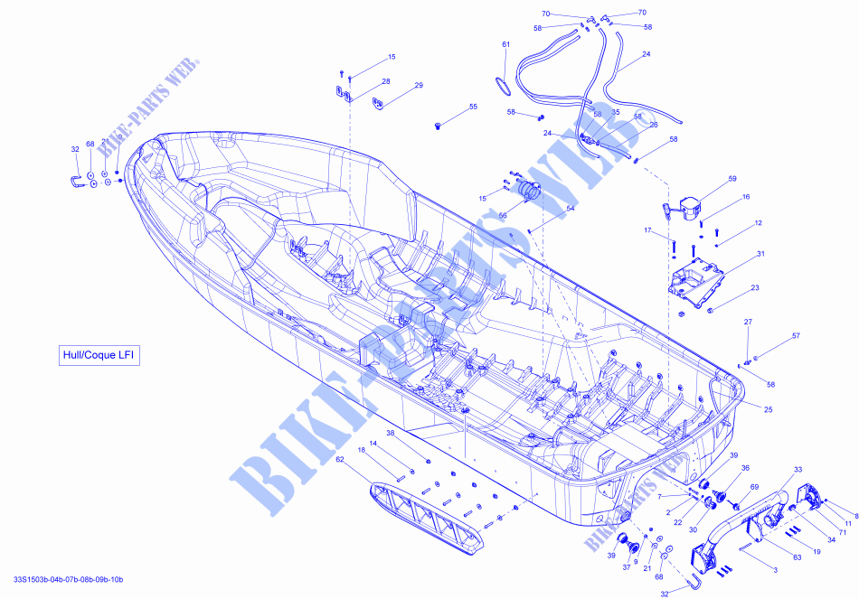 CARROCERÍA para Sea-Doo GTX LIMITED iS 260 2015