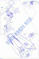 Sección de la cubierta de almacenamiento para Sea-Doo GTI 4-TEC SE ( SPECIAL EDITION ) 2007