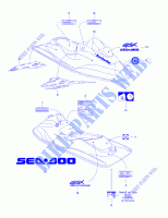 Calcomanías para Sea-Doo GSX 5624 1997