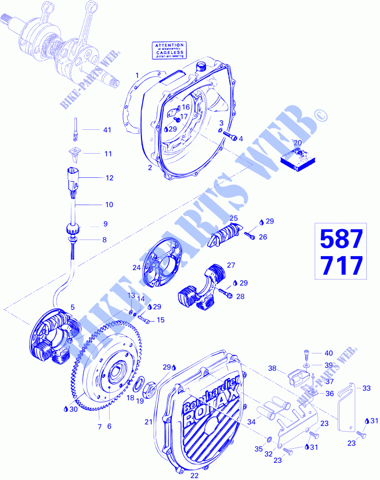 MAGNETO para Sea-Doo GTI 5865 1996