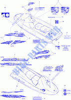 Calcomanías para Sea-Doo GTI 5866 1996