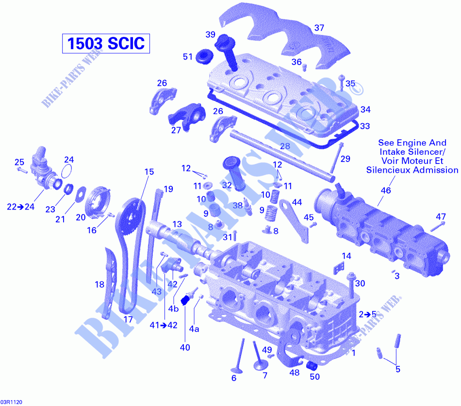 CULATA para Sea-Doo 00- Model Numbers 2011