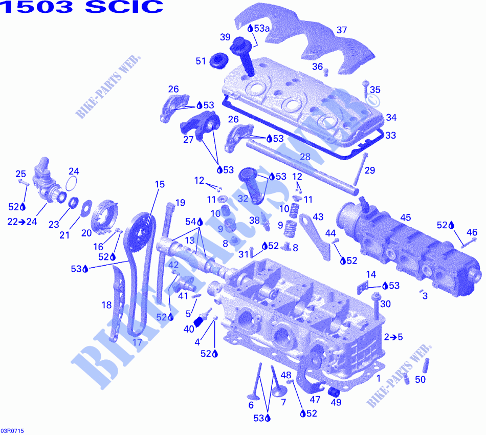 CULATA para Sea-Doo 00- Model Numbers 2007
