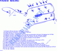 INSTALACION ELECTRICA del motor para Sea-Doo 00- Model Numbers 2007