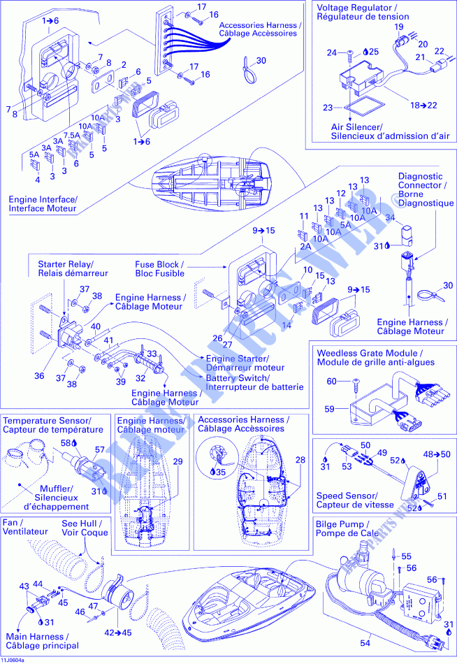 ELECTRICA PARTES para Sea-Doo 00- Model Numbers Edition 1 2006