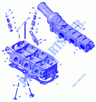 Motor   culata y colector de escape para Sea-Doo GTX 230 2020