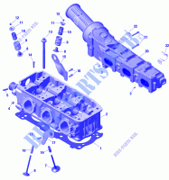 Motor   culata y colector de escape para Sea-Doo GTI SE 170 2020