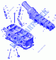 Motor   culata y colector de escape para Sea-Doo GTI 130 2020