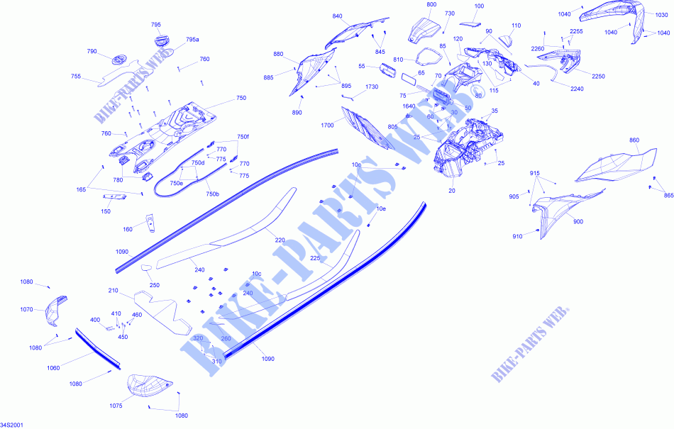 CARROCERÍA para Sea-Doo GTI 90 2020